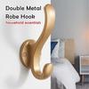 Pack Of 5 Wall Hook Coat Key Hat Towel Handbag Clothes Heavy Duty For Wall Bathroom Doorgold - DD