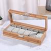 3/6grids Watch Storage Case Window Display Wooden Watch Box Watch Storage Box  Jewelry Display Box