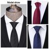 Stripe Necktie Blue Black Slim Skinny Tie Elegant Wedding Groom Tie  Gifts