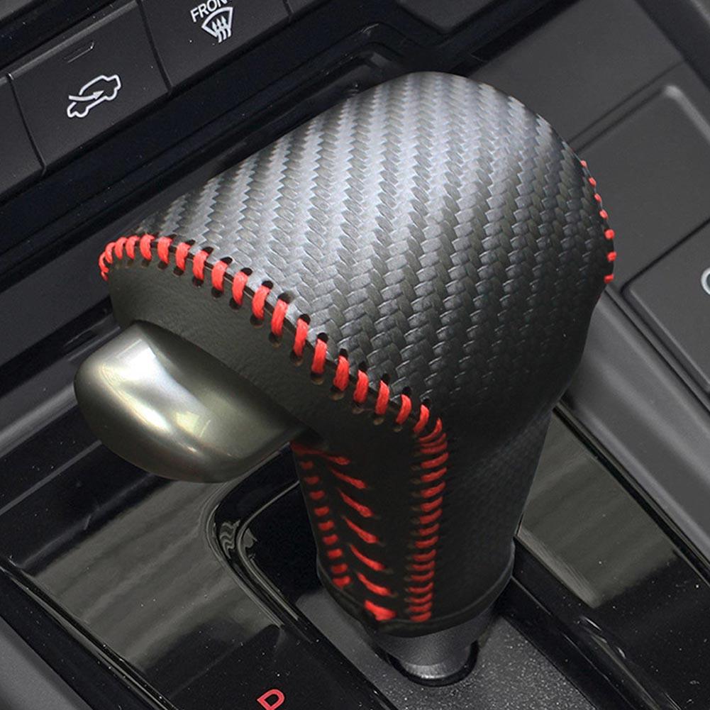 Чехол на рычаг переключения передач автомобиля, кожаный чехол на рычаг переключения передач, подходит для Honda 2017 2018 2019 2020 2024 2024, черный кожаный чехол на ручку переключения передач