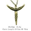 Valentine's Day Vintage Necklace Angel Wings 45cm Or 70cm Long Chain Necklace Women's Bags Choker Necklace