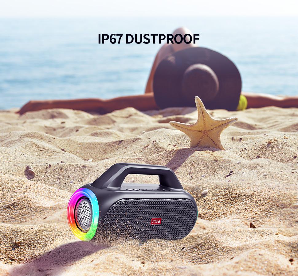 Bluetooth-динамик mifa WildBox 60 Вт, Bluetooth 5,3, беспроводные громкоговорители, громкие с технологией BassUp, IPX7, водонепроницаемый динамик для кемпинга
