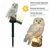 Night-Illuminated Solar Owl Lights - Waterproof Garden Stakes for Lawn and Walkway Decor