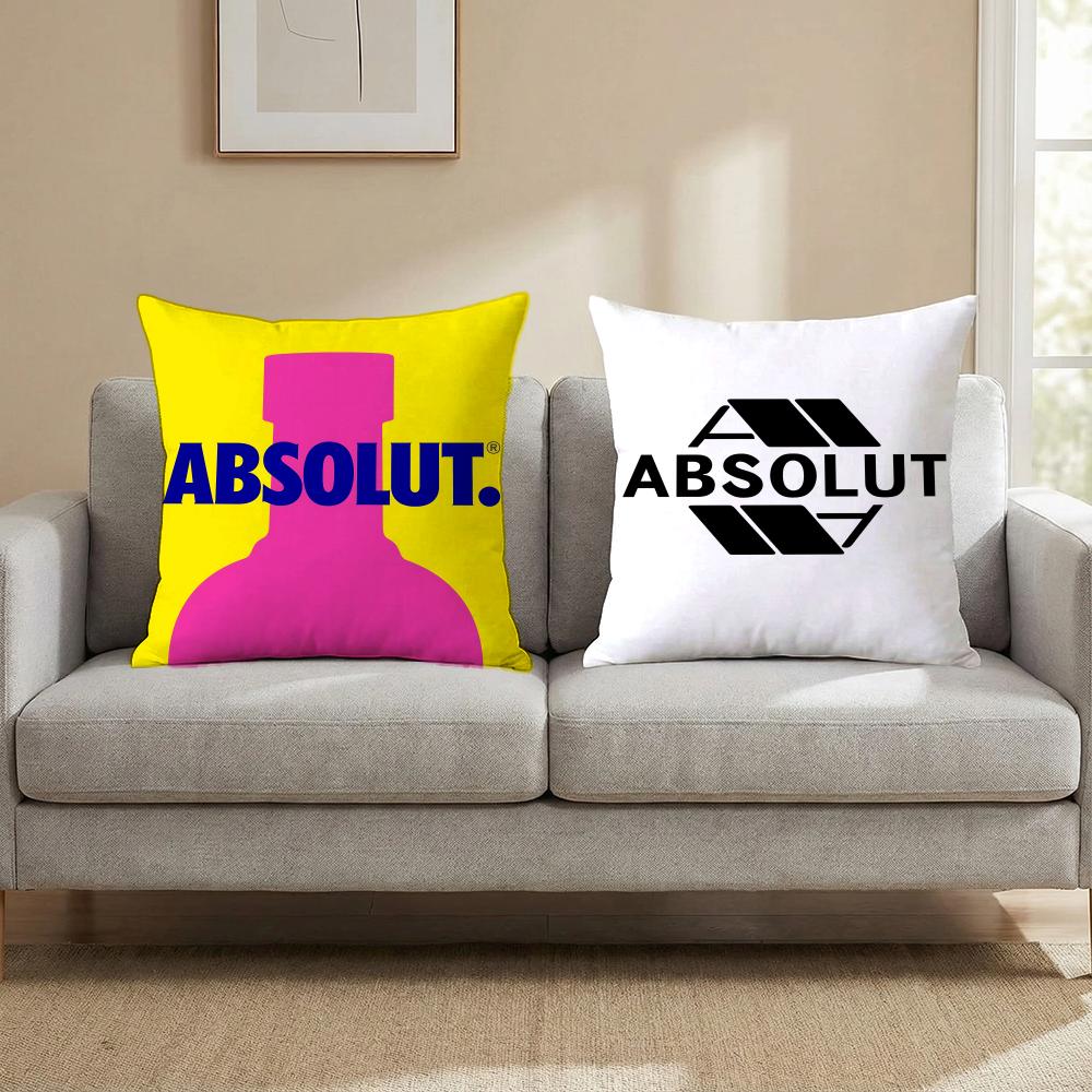 Alcohol Absolut Cushion Cover Cushion Cover Set 4Pcs 50X50 45X45 40X40 Pillowcase Decorative Sofa Home Decor