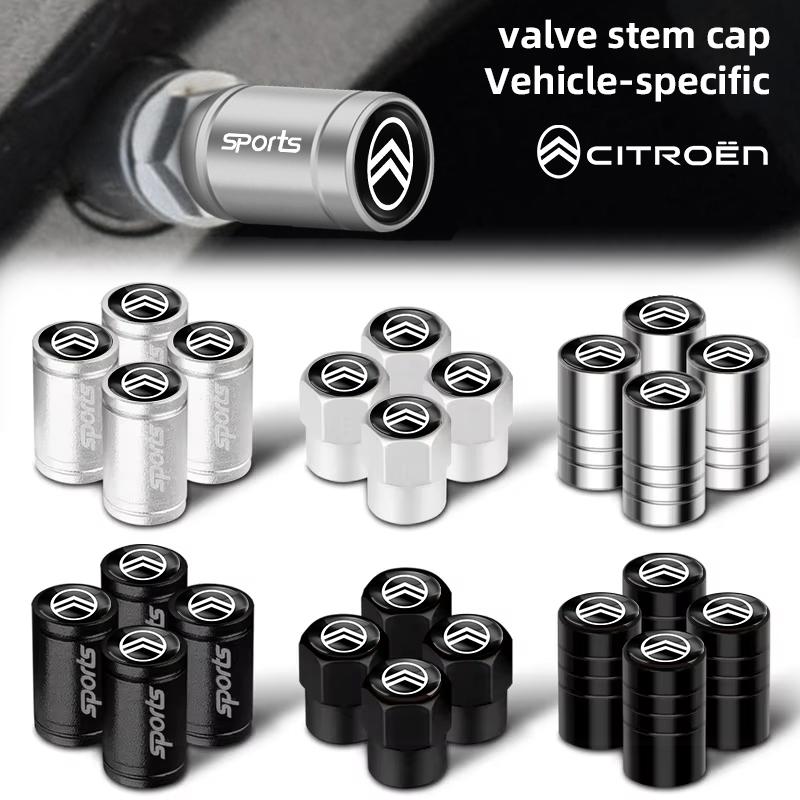 4Pcs Metal Tire Valve Caps Car Tyre Air Stems Cover For Citroen C8 DS3 C6 C3 Vts C4 Saxo C4L C5 C2 Xsara C3-XR Picasso Berlingo amt123