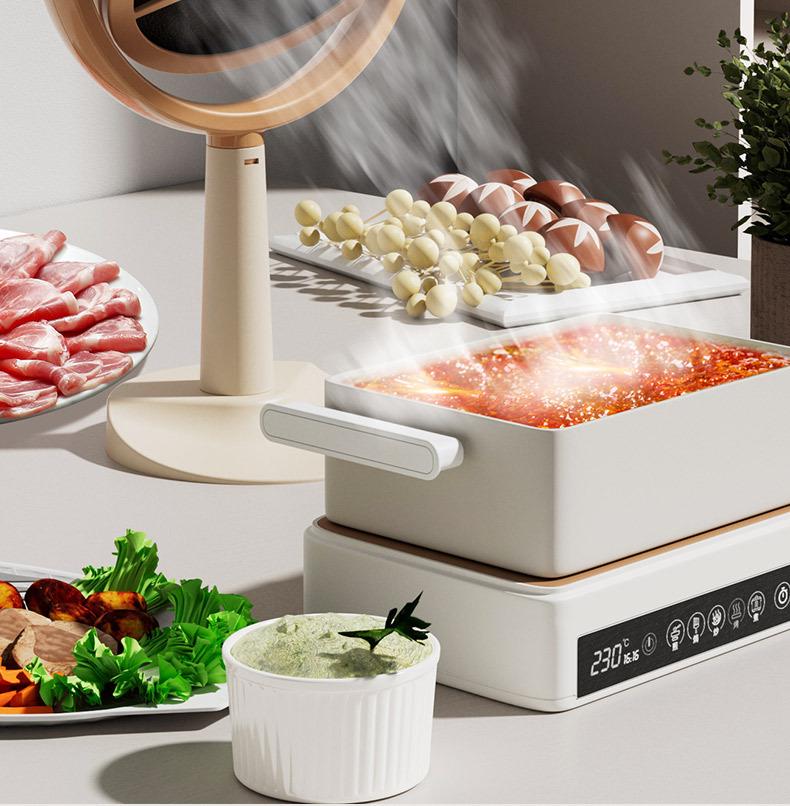 Портативная настольная мини-вытяжка со съемным фильтром для улавливания паров масла