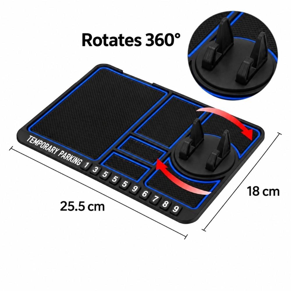 Multifunctional Car Phone Holder Silicone Dashboard Storage Pad Car Interior Dashboard