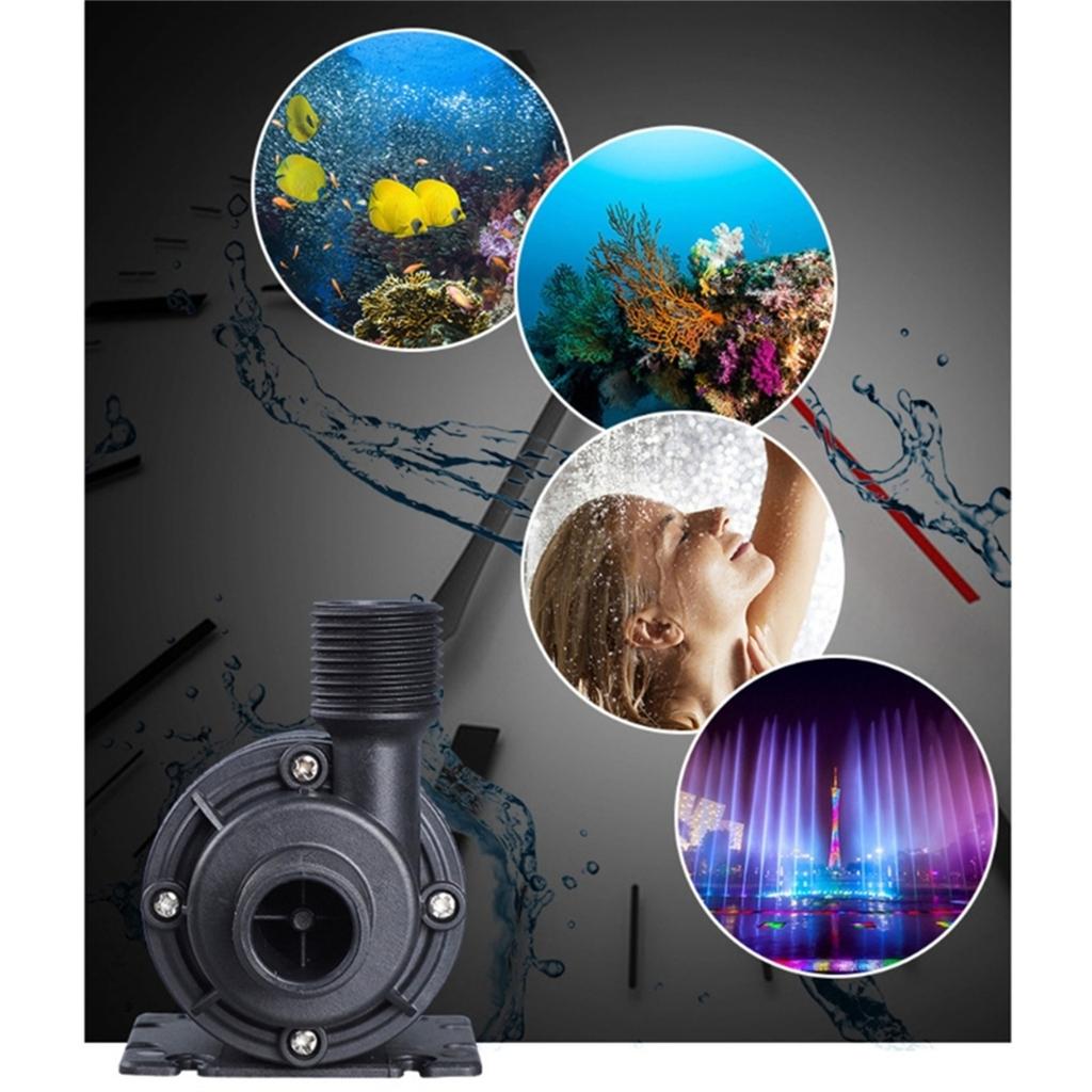 Универсальный погружной водяной насос Бесщеточный 900 л/ч 12 В/24 В Надежная работа с низким уровнем шума для фонтана, бассейна и солнечной системы