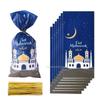 25/50pcs Eid Mubarak Gift Bags Plastic Candy Cookie Bag Ramadan Kareem Decor Islamic Muslim Party Supplies Eid Gifts Bags