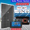220V/6000W Inverter Solar Panel Solar Power System Battery Charger Complete Controller Home Grid Camp Phone