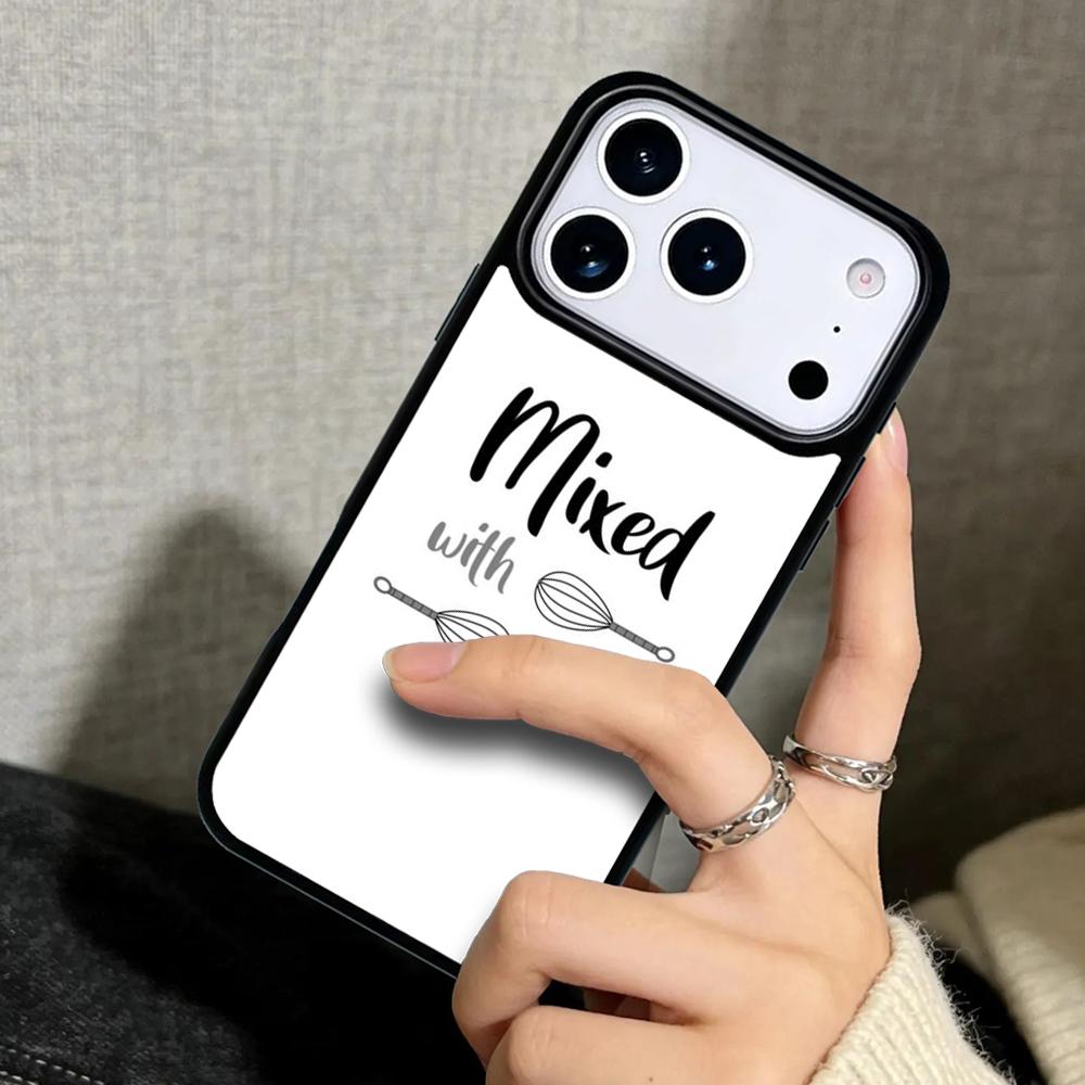 Чехол Case для iPhone 17 Air 16 Pro Max 15 Plus 11 13 Mini 14 12 Задняя крышка телефона Любовь Выпечка Кухонный нож мягкий