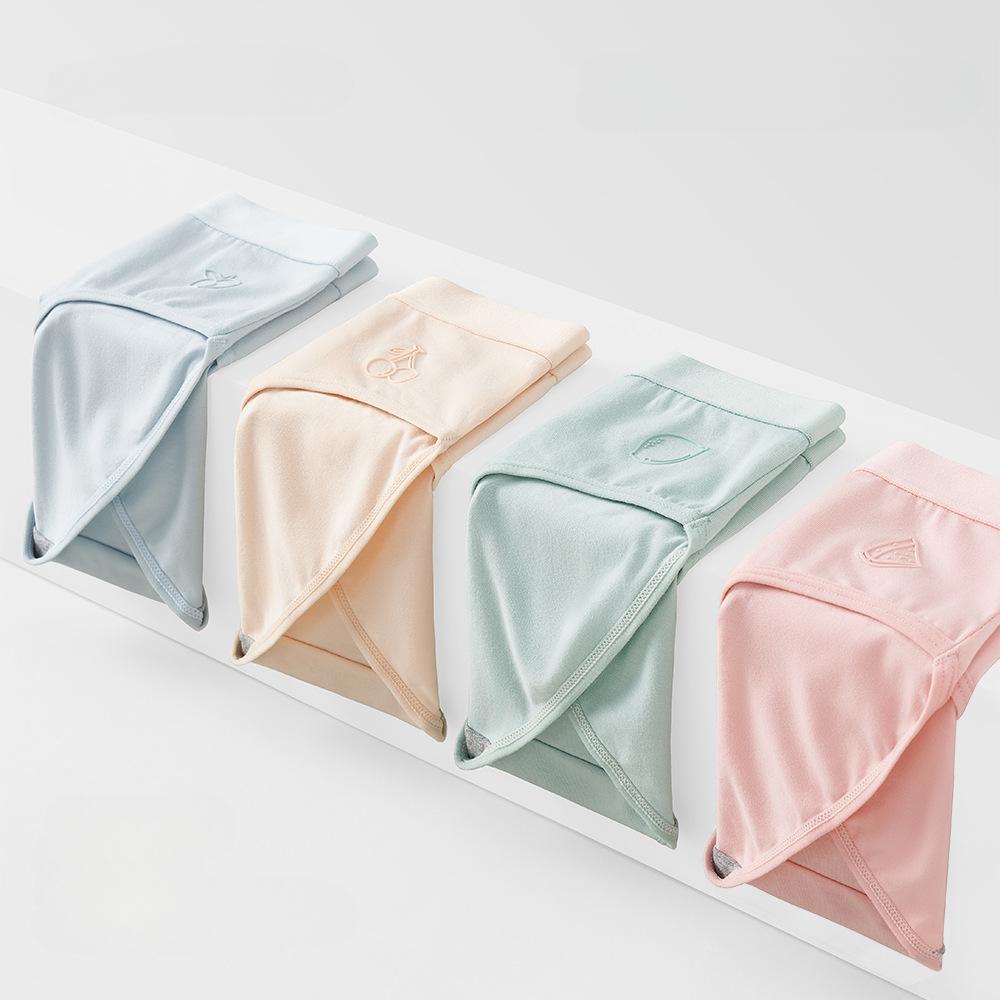 Four Seasons Universal Underwear, Pure Cotton Girls, Seamless, Comfortable and Breathable Mid-waist 5A Antibacterial Crotch Women's Briefs
