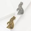 Cute Metal Persian Cat Brooches for Women Unisex Animal Pins 2-color Available Casual Party Accessories Gifts