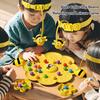 Magnetic Bee Bean Picking Game with Headband Color Cognition Kids Parents