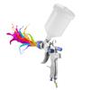 Gravity Feed Air Spray Gun HVLP Sprayer Paint Gun with 600ML Cup 1.4mm Nozzle for Painting Car
