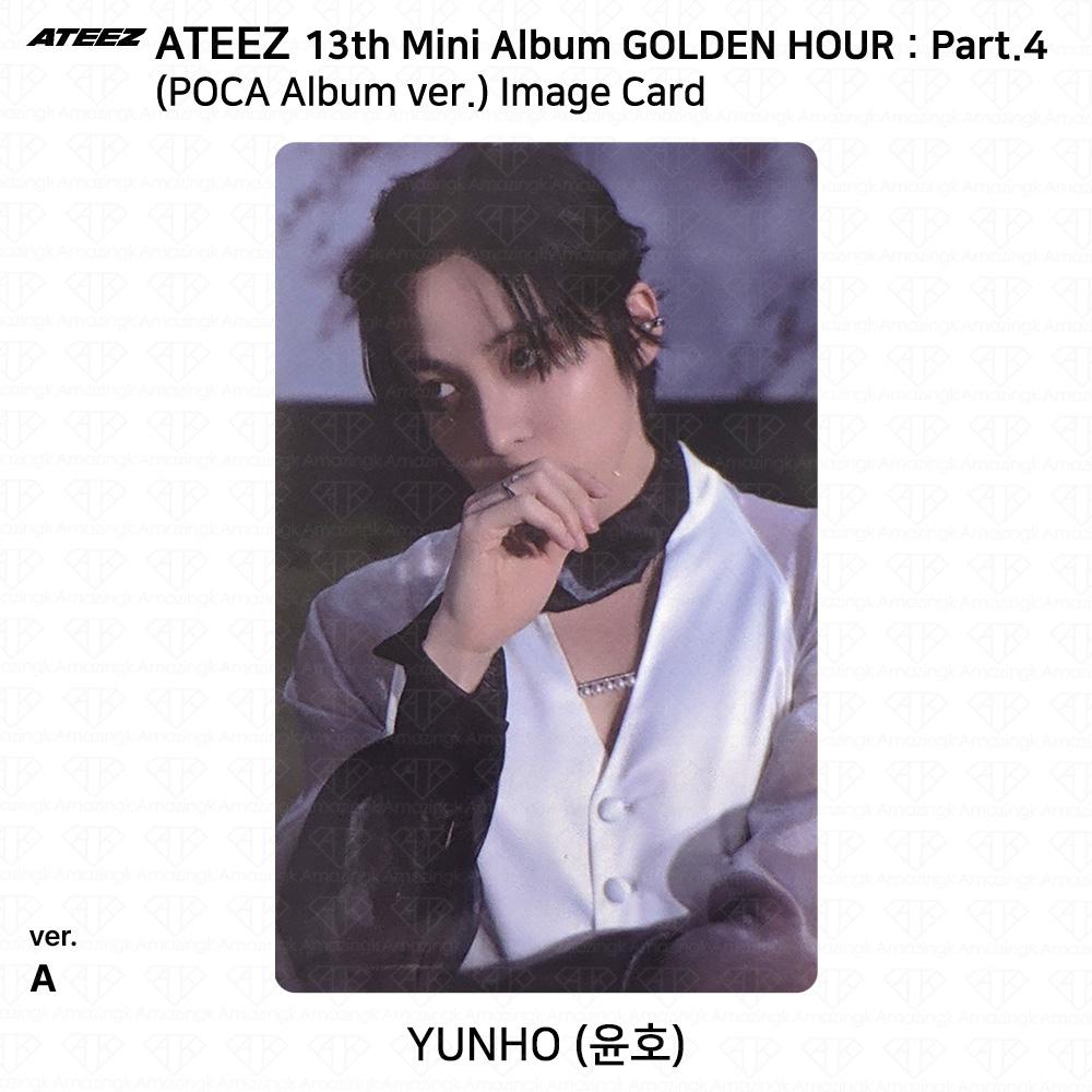 ATEEZ 13-й мини-альбом Golden Hour Часть 4 POCA Альбом версия. Фотокарта