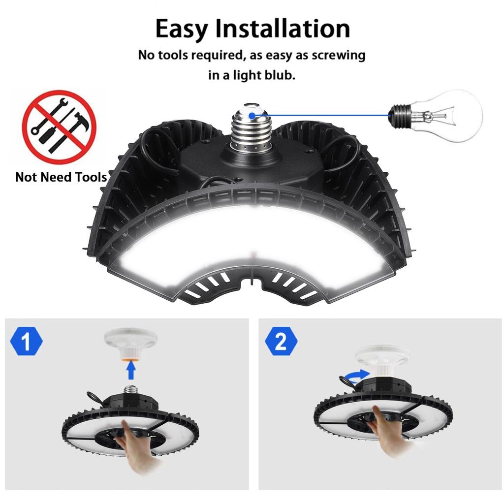 300W/200W 13500LM 315LED Foldable UFO LED High Bay Lights LED Garage Light Industrial Lighting Warehouse Led High Bay Lamps