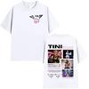 TINI TINI Подходит для всех сезонов Новая модель Личность Одежда Для пар Унисекс Свободная футболка Высокое качество Горячий продукт Высококлассный Люкс