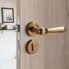 Стильный набор дверных ручек-замков из цинкового сплава Безопасная система дверного замка Комплект дверной фурнитуры разработан для современных домов и интерьеров