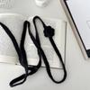 Однотонный 3D Шарф с Розой Ручной работы Вязаный крючком Трехмерный Шарф-лента с Розой Вязаный шарф Шерстяной платок