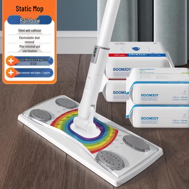 Одноразовые салфетки для швабры Baojia Jie – Бумажные салфетки для пылесоса, Стерилизующие влажные салфетки, Электростатическое удаление пыли для легкой уборки пола дома.