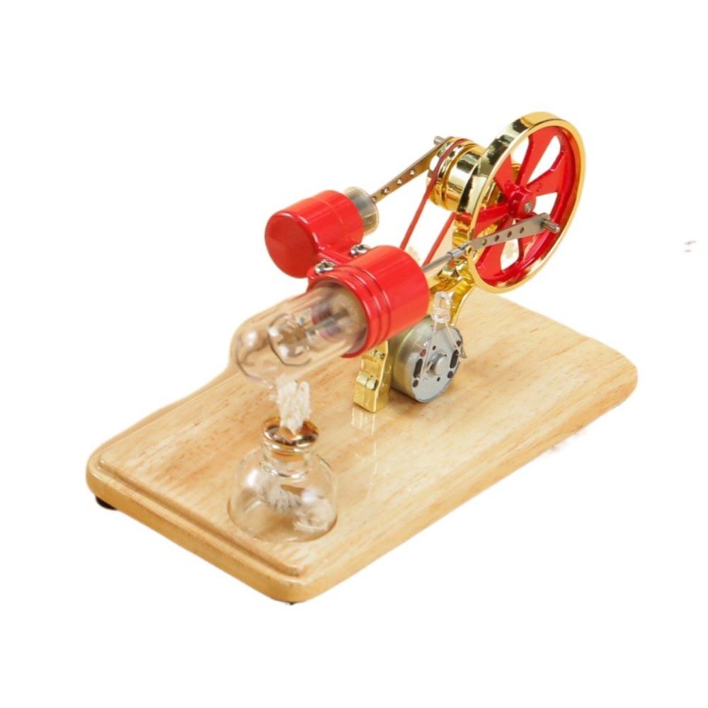Zinc Zinc Zinc Alloy Stirling Engine Motor Model Colorful LED Hot Air Engine Motor Model Physics Lab