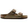 Birkenstock Arizona Мягкие шлепанцы-сабо с стелькой Унисекс Тауп Обычный 0951301