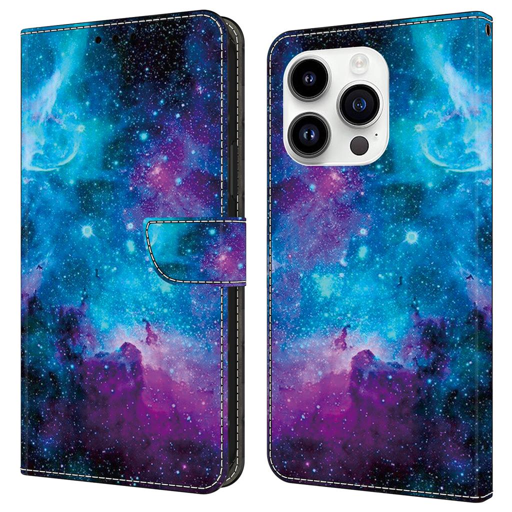 Чехол для iPhone 14 Pro с узором, откидная обложка-кошелек из искусственной кожи