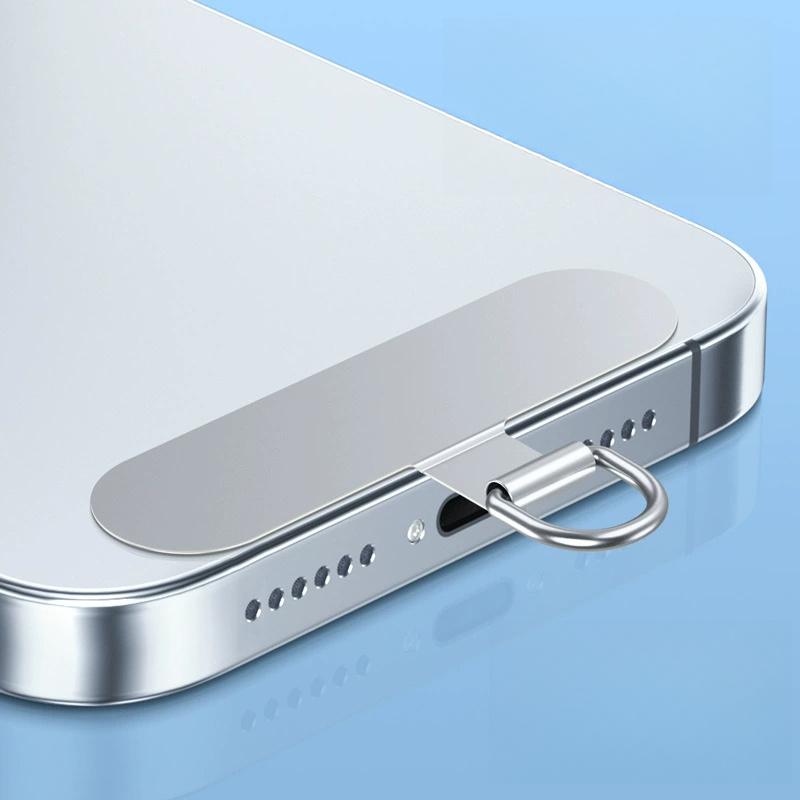 1 шт. Универсальный металлический ремешок для мобильного телефона, ультратонкий, из нержавеющей стали, фиксированный ремешок для мобильного телефона, аксессуары