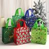 Christmas Fabric Makeup Clod Candy Bag Non-woven Packaging for New Year Party Folding Storage Bags for Gifts