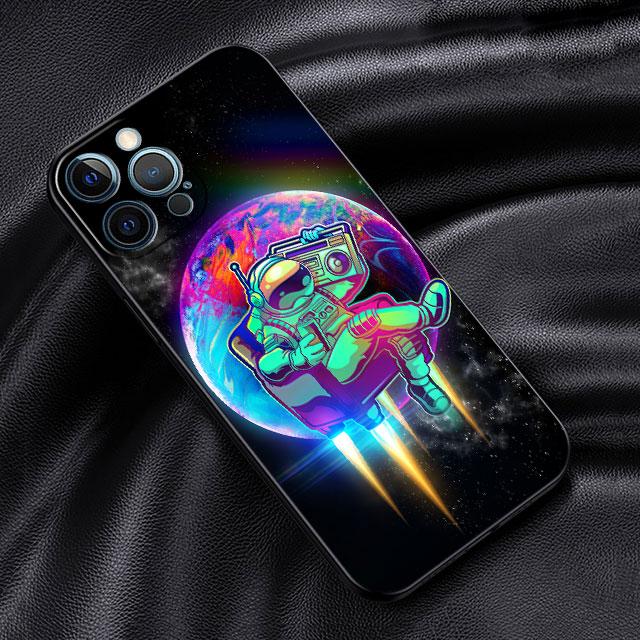 Мягкий чехол для Apple iPhone 11 13 Pro Max 14 12 Mini 7 8 Plus X XS XR SE 2020 6 6S 5 5S Чехол для телефона Funda Мультяшный Крутой Астронавт