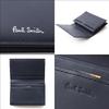 Paul Smith Highlight Stitch SS24 Business Card Cowhide 813006 P853 Name Case, Leather, Leather, (No Engraving, Navy) [Pre-owned]