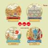 Macau Metal Fridge Magnet - Ruins of St. Paul's, Macau Tower, Cunha Street Creative Souvenir