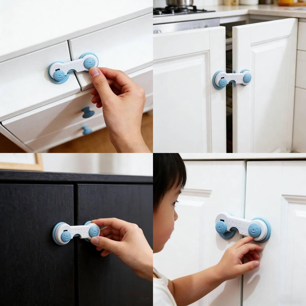 Child Safety Lock For Cabinets And Drawers Invisible Lock For Babyproofing Household Security