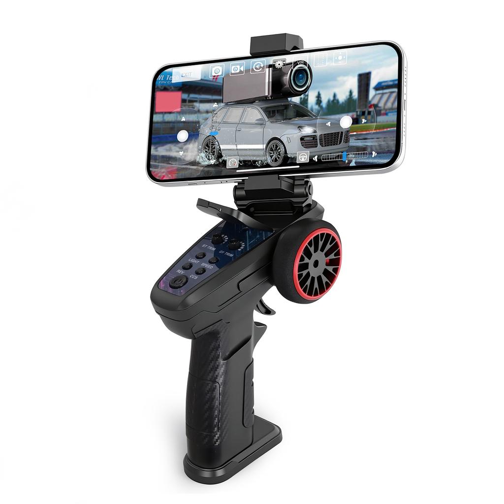 1:64 Mini RC Car, 2.4G WiFi FPV Remote Control Toy Car with 720P HD Camera, Gyro, LED Light, APP Controlled Vehicle for