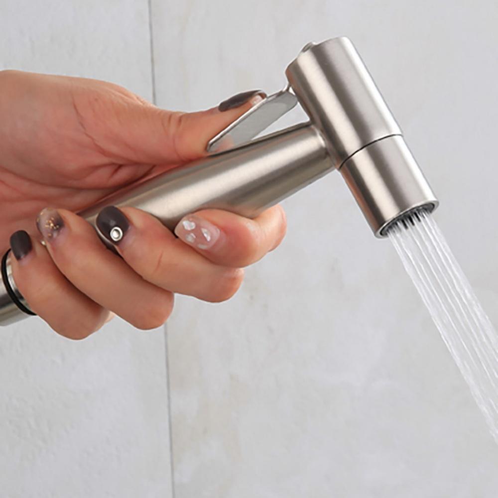 Ручной туалетный биде-смеситель-распылитель из нержавеющей стали 304, не требующий сверления, ручной распылитель для ванной комнаты, душевая лейка, самоочищающийся распылитель