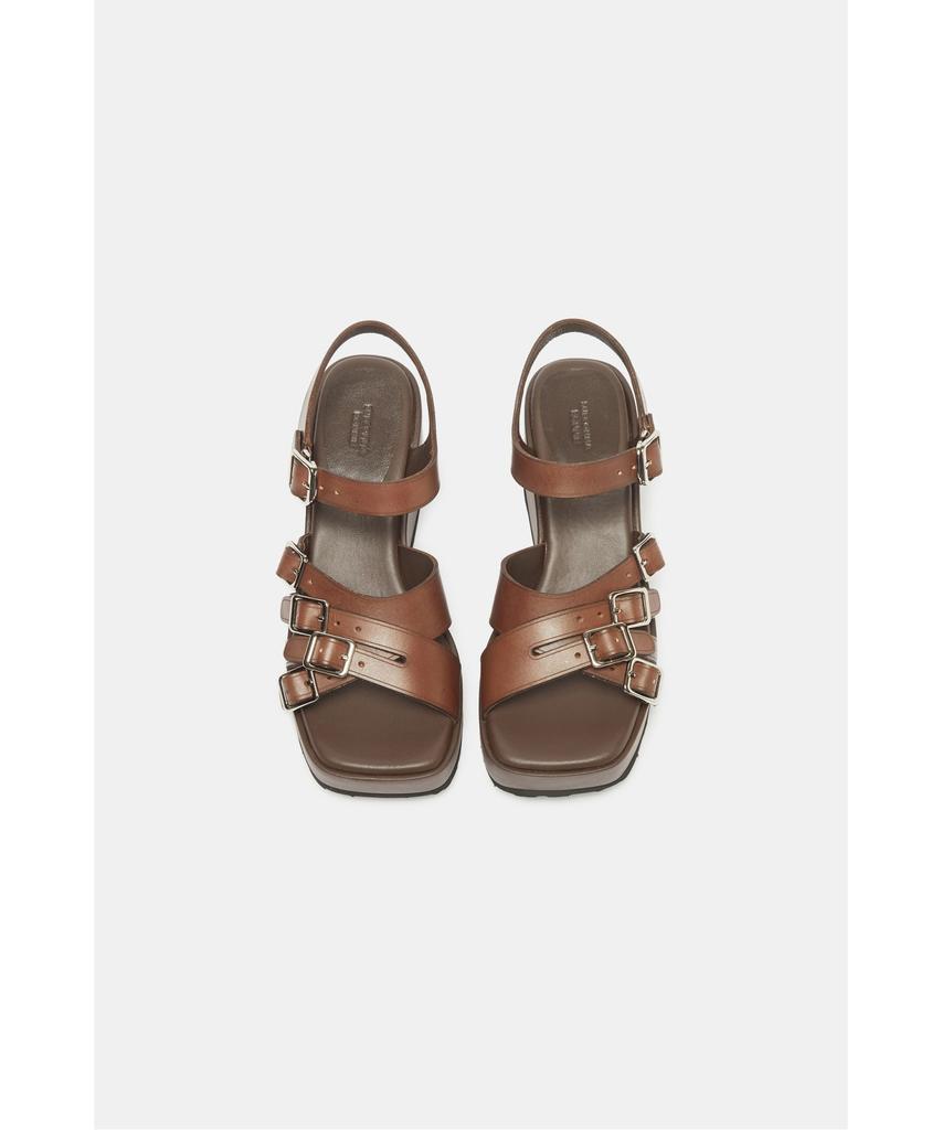 Suecomma Bonnie Buckle Platform Sandal(Brown)_Dg2Am26020Brn