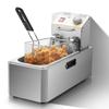 Электрическая настольная мини-температура маленькая электрическая мини-PSE электрическая фритюрница для дома, коммерческого использования, с одним резервуаром, японское руководство по эксплуатации в комплекте фритюрница,