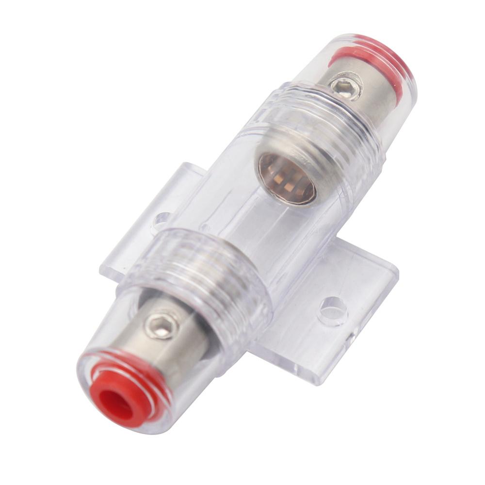 Комплект из 2 держателей предохранителей для автоакустики AGU, провод калибра 4/8 с предохранителями 30 А, 60 А, 80 А, 100 А