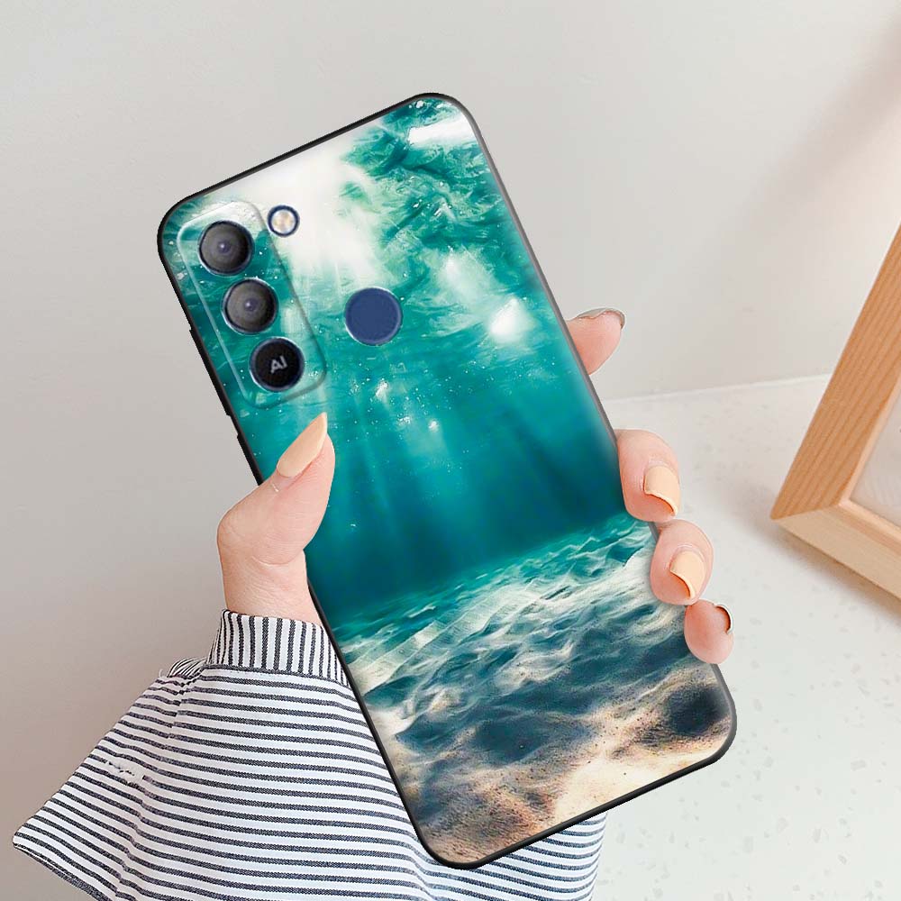 Чехол для Tecno Pop 5 LTE Чехол для Tecno Pop 5 LTE ТПУ Крутые Мраморные Чехлы Для Tecno Pop 5 LTE Защитная Силиконовая Задняя Крышка Корпус