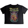 Bring Me The Horizon Womens/Ladies Dinosaur Crop Top