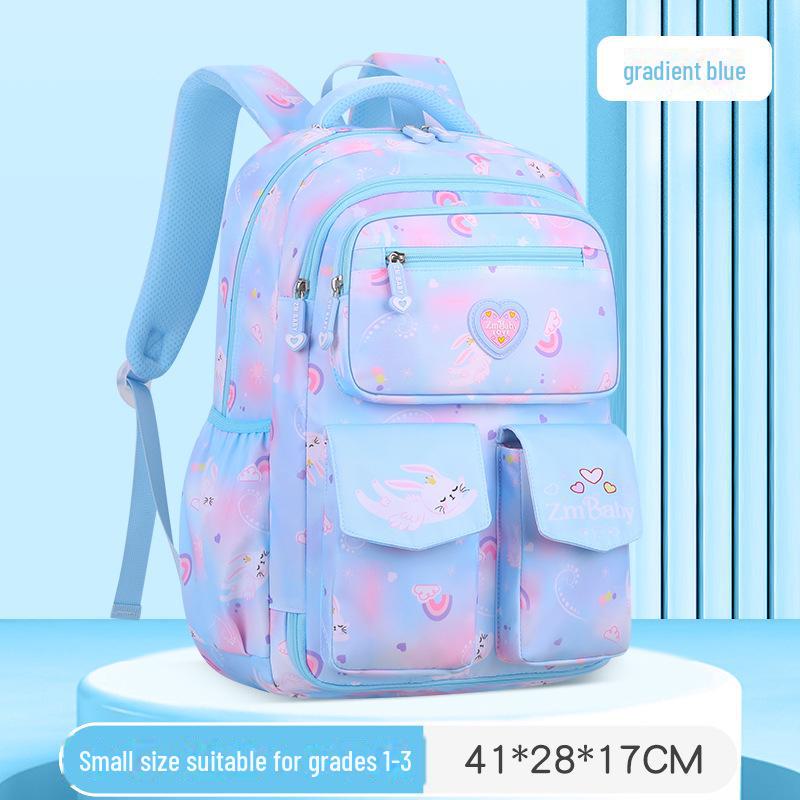 Легкий рюкзак с рисунком градиента для девочек 1-6 классов