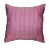 Coussin - DOUCEUR D'INTERIEUR - LINEO - 40x40 Cm - Rose - Jacquard Rayures