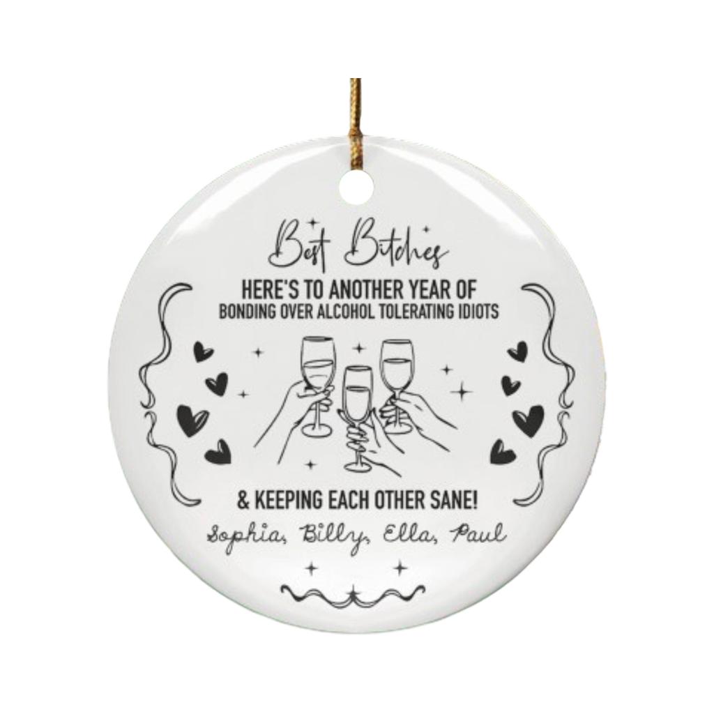 2D Christmas Decoration Pendant Christmas Tree Tag Theme Party Crafts Ornament