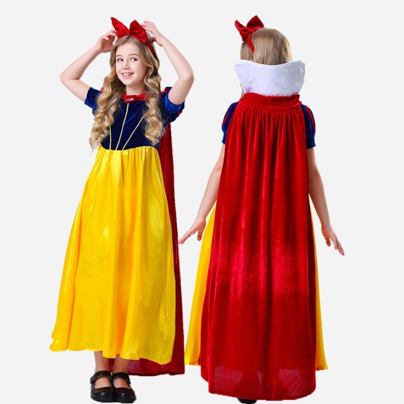 Halloween Children Adult Fairy Tale Drama Costume Snow White Dress Parent-child Performance Costume