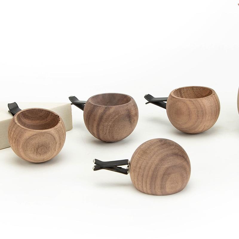 Car Wooden Essential Oil Diffusers-Spherical Design Natural Fragrance Dispersion Bedroom Decor Diffuser Car Home Room Fragrance