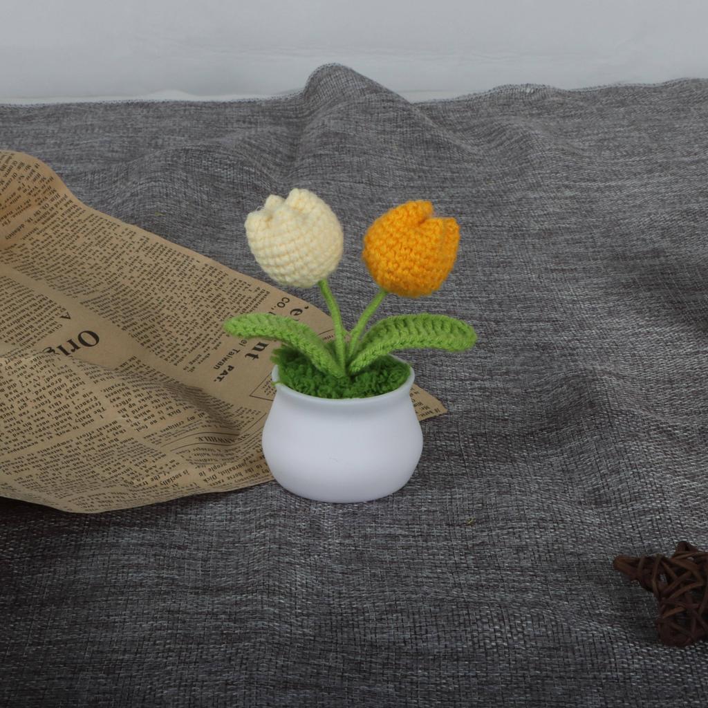 Горшок для тюльпанов ручной работы, реалистичный дизайн с имитацией цветка, идеальный подарок для девушки, родственников, друзей, яркий красочный дом и вечеринка