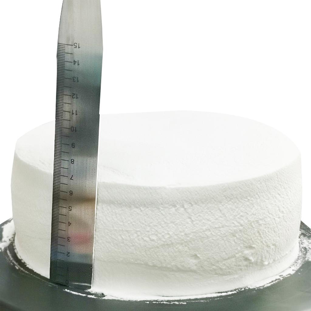 Лопатка для глазури из нержавеющей стали со шкалой, прямоугольный скребок для торта, разглаживатель глазури