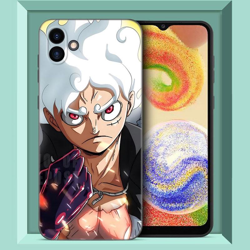 Luffy's Gear 5 аниме черный силиконовый чехол для телефона Samsung Galaxy A01 A03 Core A04 E A02 A05 A10 A20 A21 A30 A50 S A6 A8 Plus A7