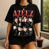 2026 Ateez Летняя Мода Модная Футболка Мужская Женская Винтажный Топ Хип-Хоп Уличная Одежда Оверсайз Футболка С Коротким Рукавом Повседневная Одежда